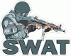 S W A T Special Weapons & Tactics Decal