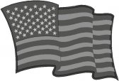 Subdued American Flag Decals