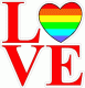 LGBT Love Rainbow Decal