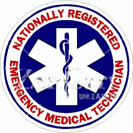 Nationally Registered Emergency Medical Tech. Decal