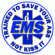 EMS Trained To Save Decal