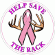 Help Save The Rack Breast Cancer Decal
