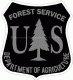 Black / Subdued U.S. Forest Service Decal
