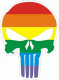 LGBT Rainbow Punisher Decal