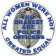All Women Were Not Created Equal Police Officer Decal