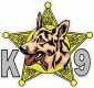 K-9 Sheriff Badge Decal