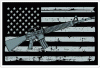 Distressed US Flag AR15 Decal