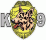 K-9 POLICE Badge Decal