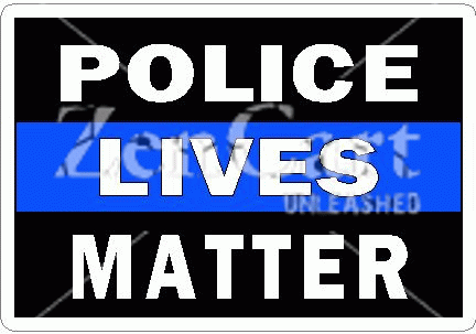 Thin Blue Line Police Lives Matter Decal