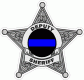 Deputy Sheriff Thin Blue Line Badge Decal