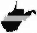 Thin Silver Line State Decals