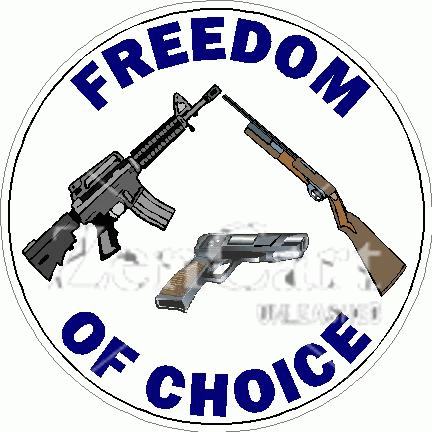 Freedom Of Choice Firearms Decal