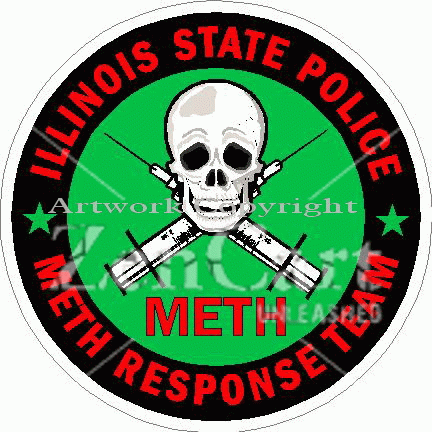 Illinois State Police Meth Response Team Decal