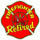 Firefighter Retired Decal