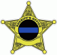 Sheriffs Office Thin Blue Line Badge Decal