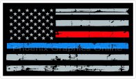Thin Blue / Red Line Decals