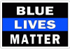 Thin Blue Line Blue Lives Matter Decal