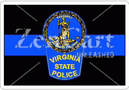 Thin Blue Line Virginia State Police Decal