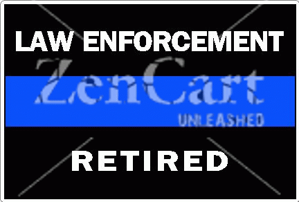 Thin Blue Line Law Enforcement Retired Decal