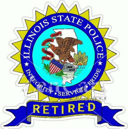 Illinois State Police Retired Decal
