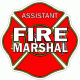 Asst. Fire Marshal Maltese Cross Decal