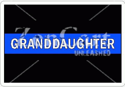Thin Blue Line Granddaughter Decal