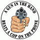 A Gun In The Hand Beats A Cop On The Phone Decal