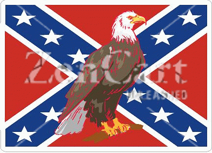 Confederate Flag w/ Eagle Decal
