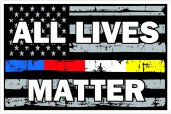 Thin Blue Red White Yellow Line