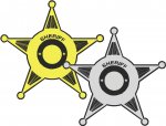 5 Point Star Sheriff Decal's