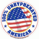 100% Unhypenated American Decal
