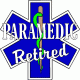 Paramedic Retired Decal