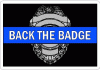 Thin Blue Line Back The Badge Decal