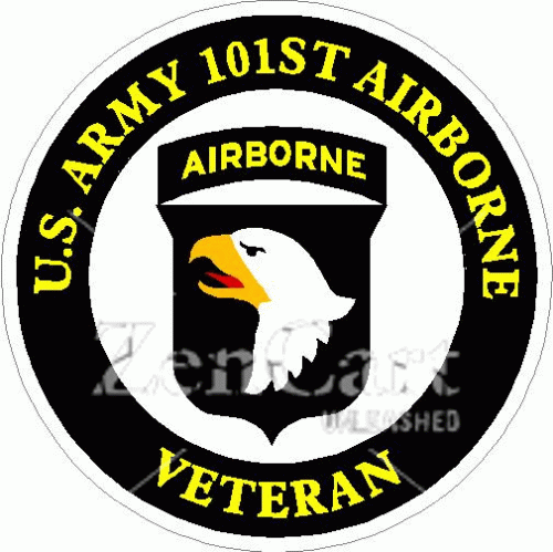 US Army 101st Airborne Veteran Decal