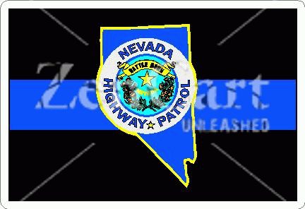 Thin Blue Line Nevada Highway Patrol Decal