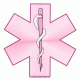 Star Of Life Decal Pink