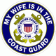 My Wife Is In The Coast Guard Decal