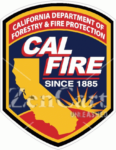California Dept. of Forestry & Fire Protection Decal