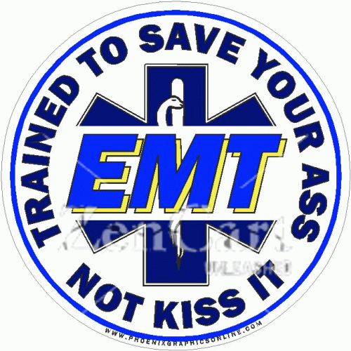 EMT Trained To Save Decal