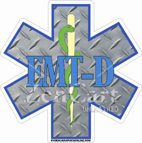 Star Of Life EMT-D Decal