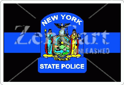 Thin Blue Line New York State Police Decal