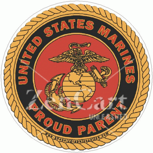 US Marines Proud Parent Decal
