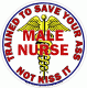 Male Nurse Trained To Save Your Ass Decal
