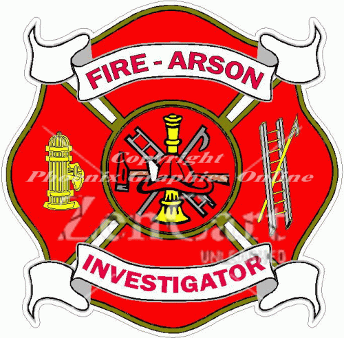 Fire Arson Investigator Decal