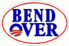 Bend Over Obama Political Decal