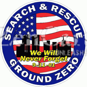 9-11 Ground Zero Search & Rescue Decal