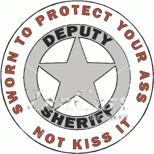 Deputy Sheriff Sworn To Protect Decal