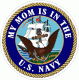My Mon Is In The U.S. Navy Decal
