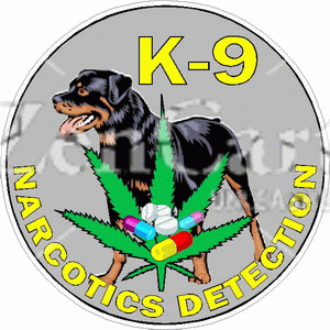 K-9 Narcitics Detection Decal