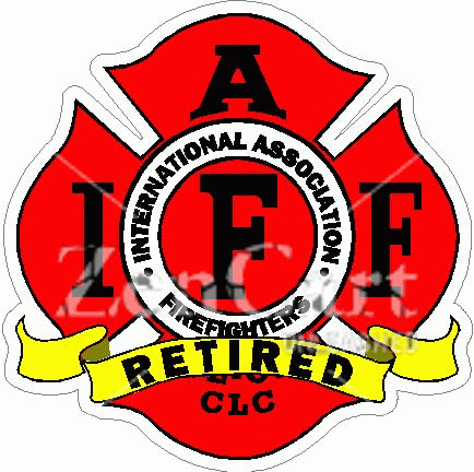 IAFF International Association Firefighters Retired Decal